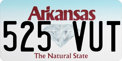 AR license plate 525VUT