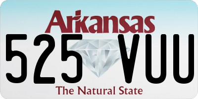 AR license plate 525VUU