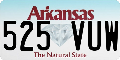 AR license plate 525VUW