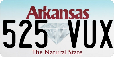 AR license plate 525VUX
