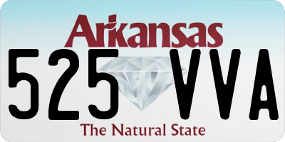 AR license plate 525VVA