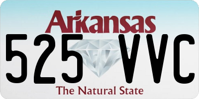 AR license plate 525VVC