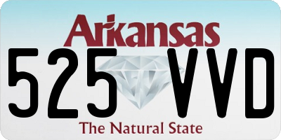AR license plate 525VVD