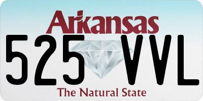 AR license plate 525VVL