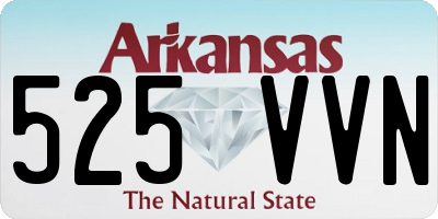 AR license plate 525VVN