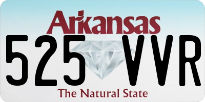 AR license plate 525VVR
