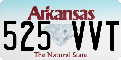 AR license plate 525VVT