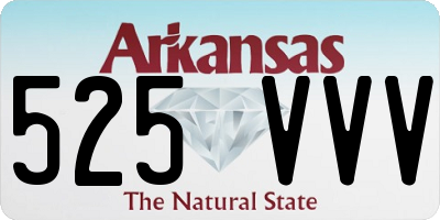 AR license plate 525VVV