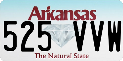 AR license plate 525VVW
