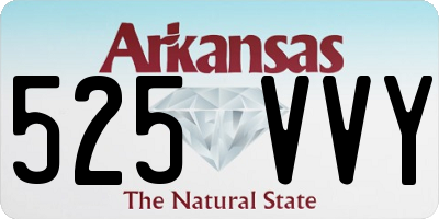 AR license plate 525VVY