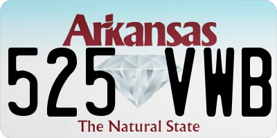 AR license plate 525VWB