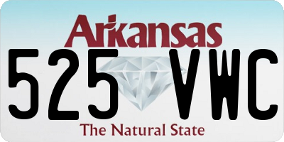 AR license plate 525VWC