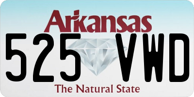 AR license plate 525VWD