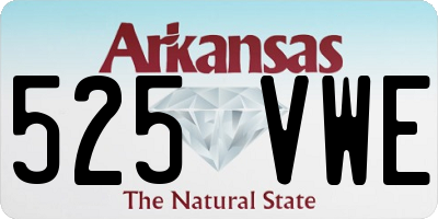 AR license plate 525VWE
