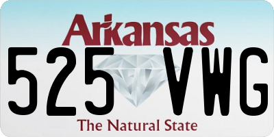 AR license plate 525VWG