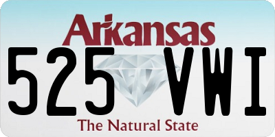 AR license plate 525VWI