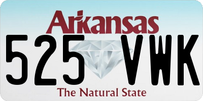 AR license plate 525VWK