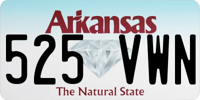 AR license plate 525VWN