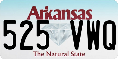 AR license plate 525VWQ