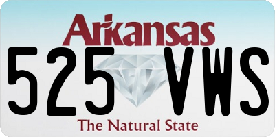 AR license plate 525VWS