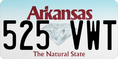 AR license plate 525VWT