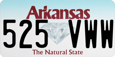 AR license plate 525VWW