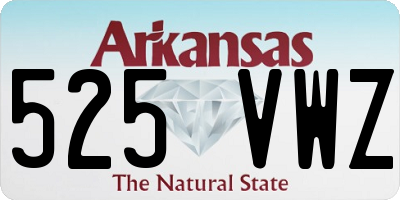 AR license plate 525VWZ