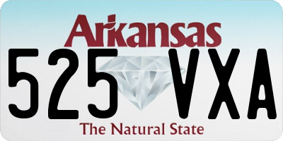 AR license plate 525VXA