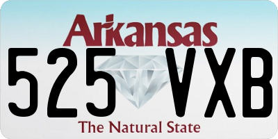 AR license plate 525VXB
