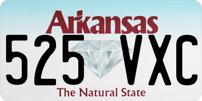 AR license plate 525VXC