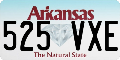 AR license plate 525VXE