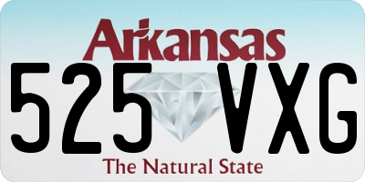AR license plate 525VXG