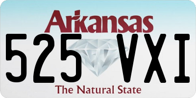 AR license plate 525VXI