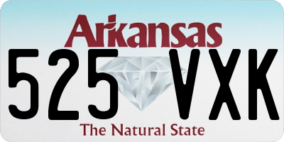 AR license plate 525VXK