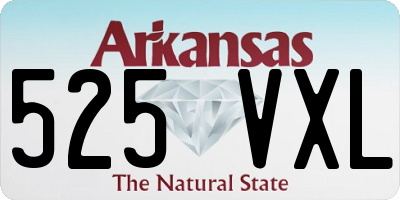 AR license plate 525VXL