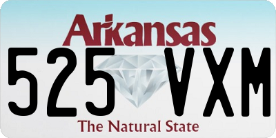 AR license plate 525VXM