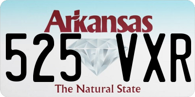 AR license plate 525VXR