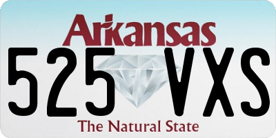 AR license plate 525VXS
