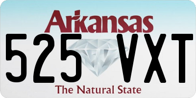 AR license plate 525VXT