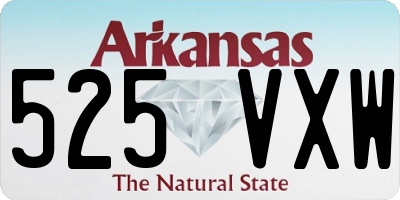 AR license plate 525VXW