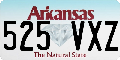 AR license plate 525VXZ