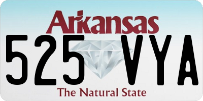 AR license plate 525VYA