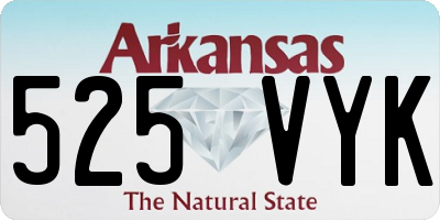 AR license plate 525VYK