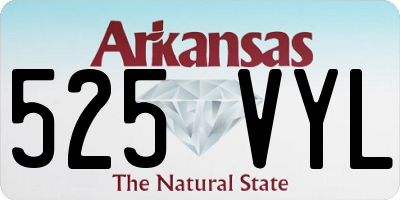 AR license plate 525VYL