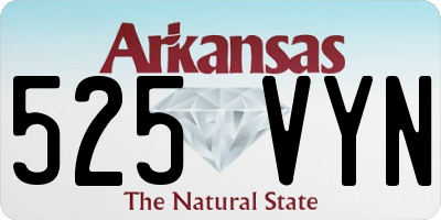 AR license plate 525VYN