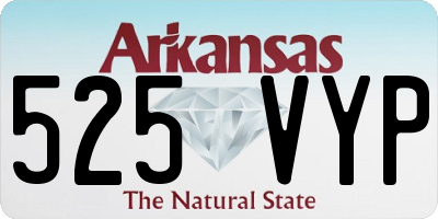 AR license plate 525VYP