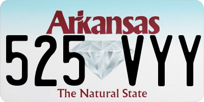 AR license plate 525VYY