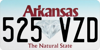 AR license plate 525VZD