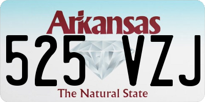 AR license plate 525VZJ