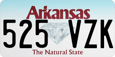 AR license plate 525VZK